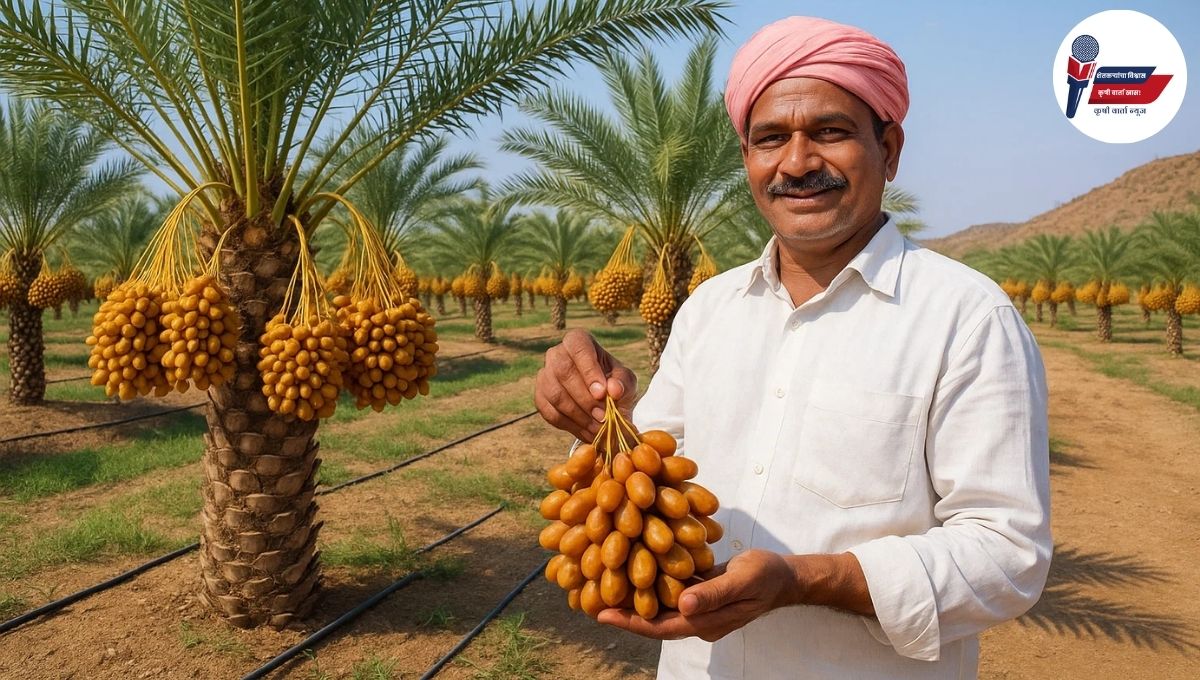Khajur Sheti Success Story: मराठवाड्यात खजूर शेतीचा प्रयोग यशस्वी: 200 झाडांतून मिळणार दरवर्षी 20 लाखांचे उत्पन्न!